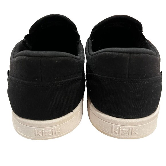 KIZIK VENICE Size 7 Sneakers SHOES BLACK Sneaker Canvas Loafer Slip in Womens - Picture 7 of 11